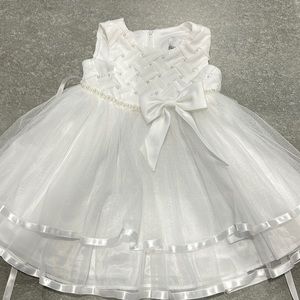 Rare Editions white tiered dress